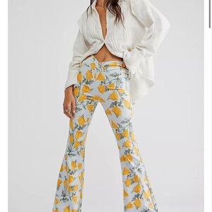 Free People Poppy Flared Bell Bottom Pants Size 24